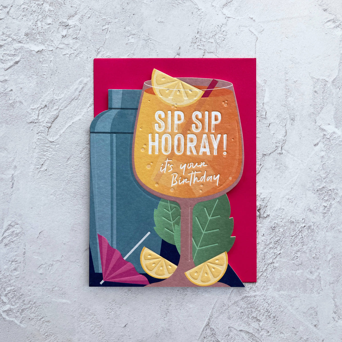 Happy Birthday Cocktails Card