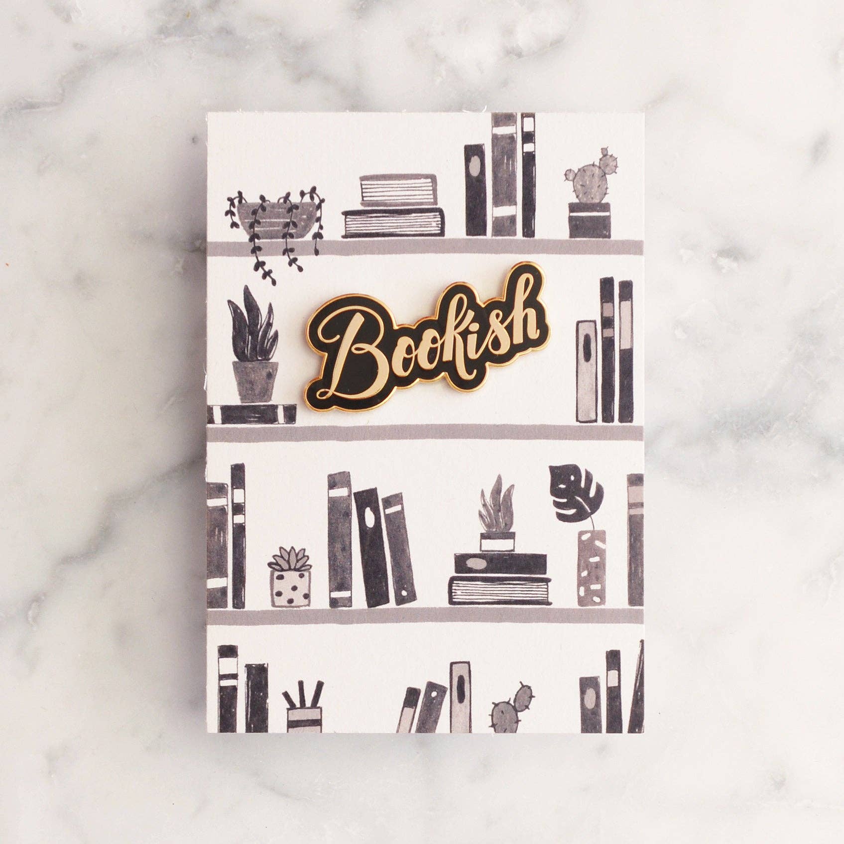 Alphabet Bags - Bookish Enamel Pin
