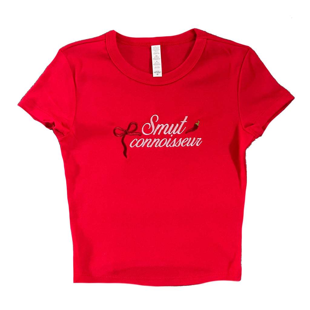 “Smut Connoisseur” - Embroidered T-Shirt