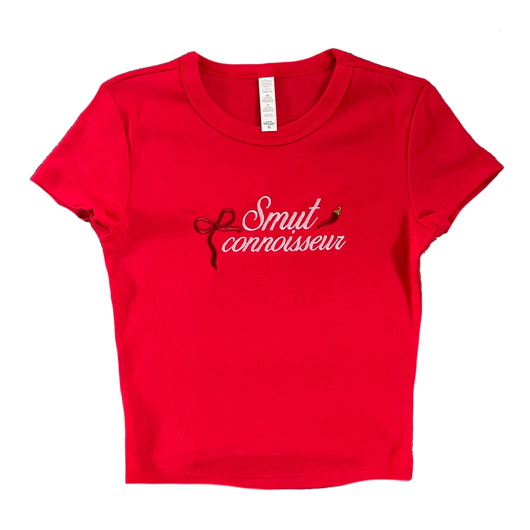 “Smut Connoisseur” - Embroidered T-Shirt