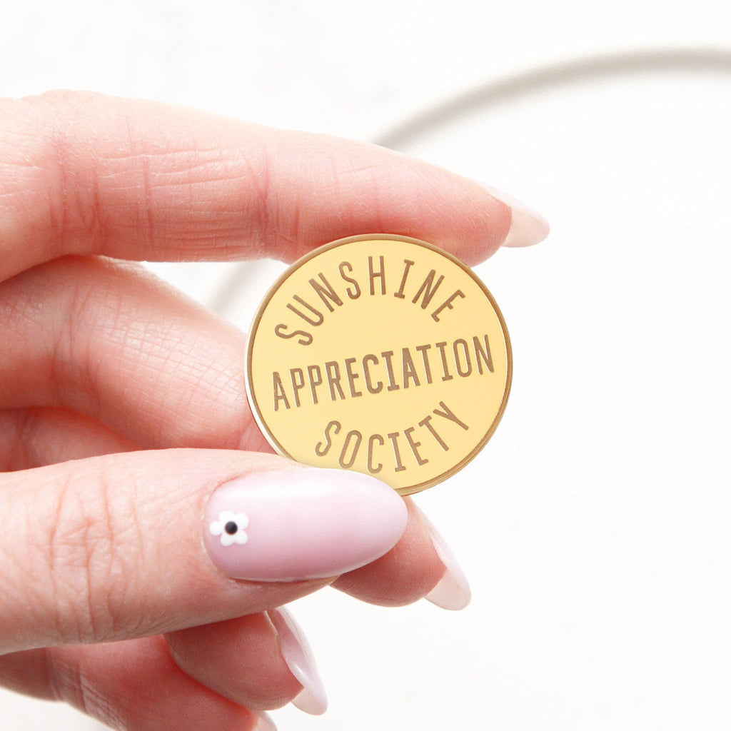 Alphabet Bags - Sunshine Appreciation Society Enamel Pin