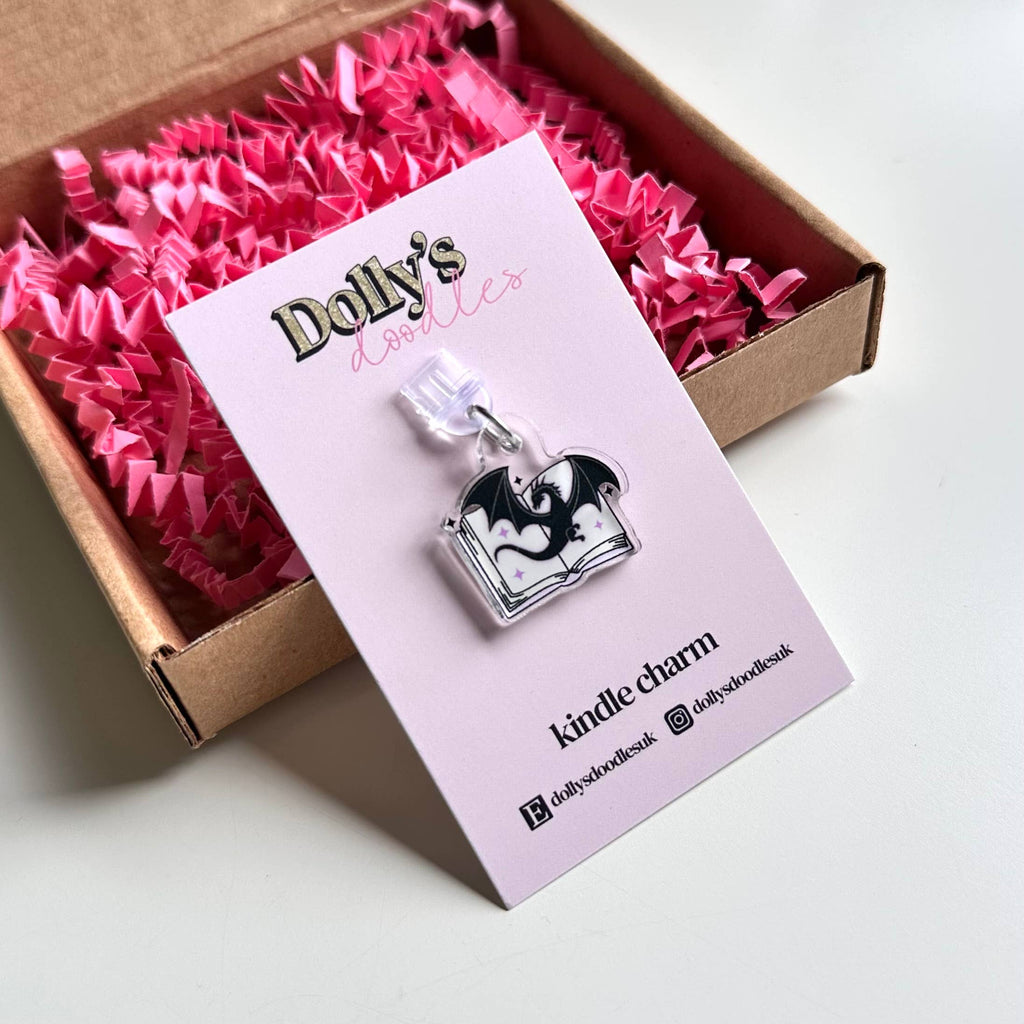 Kindle Charm - Dragon Fantasy Book Club Reading Gift