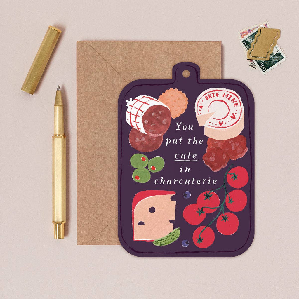 Cute in Charcuterie Board Card | Foodie Anniversary Cards
