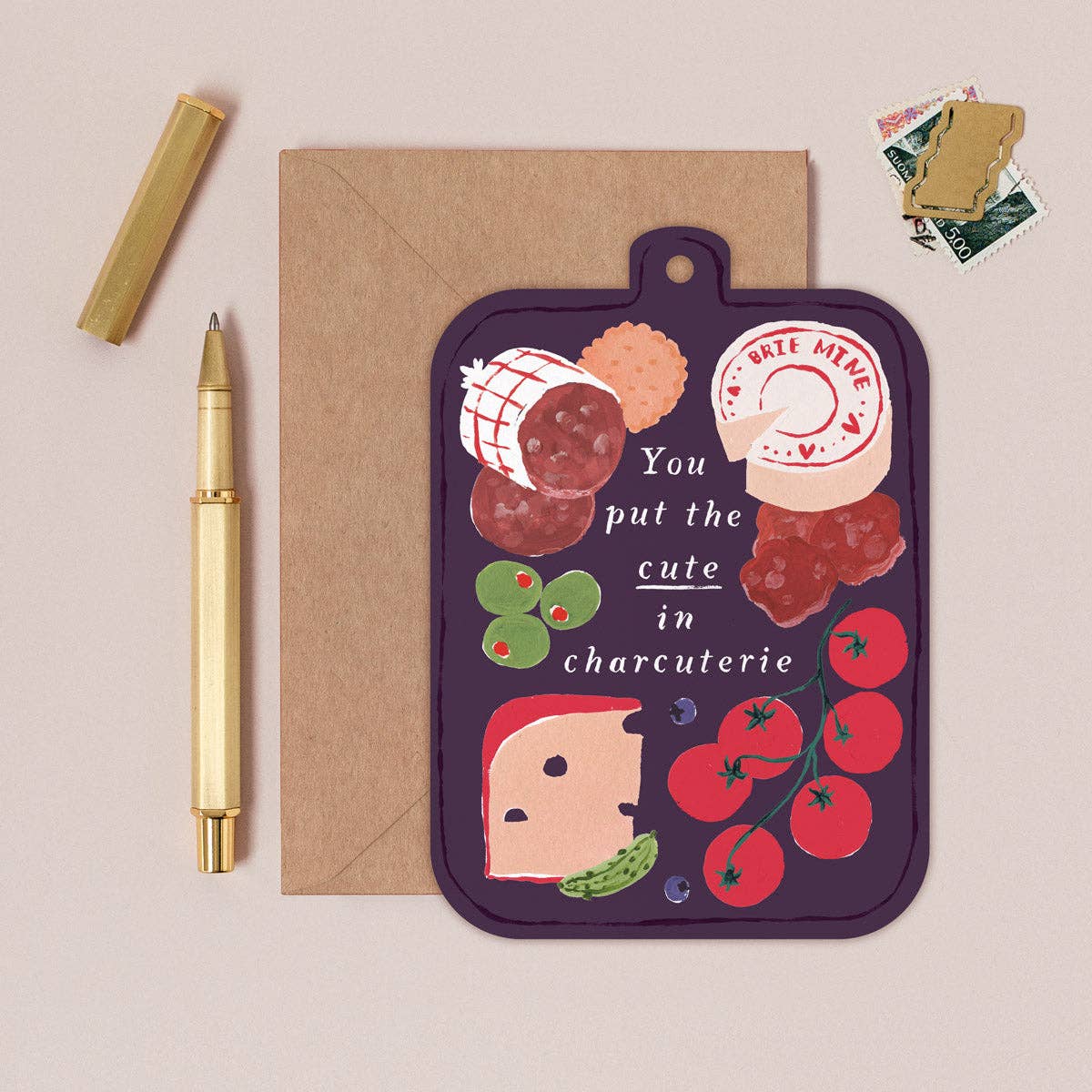 Cute in Charcuterie Board Card | Foodie Anniversary Cards