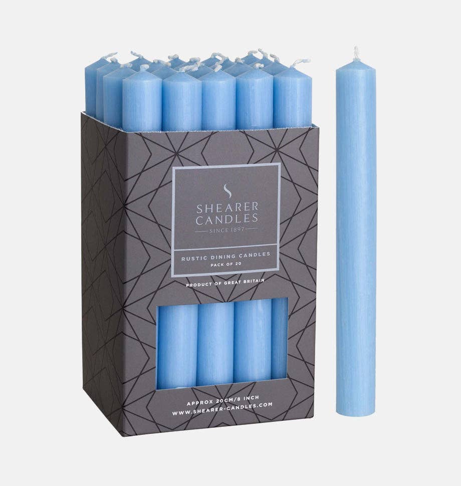 Shearer Candles - Sea Blue 8 inch Dinner Candles