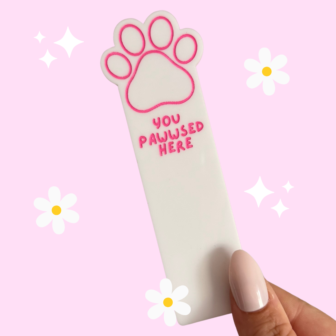 Honey Blue Lane - You Pawwsed Here Bookmark