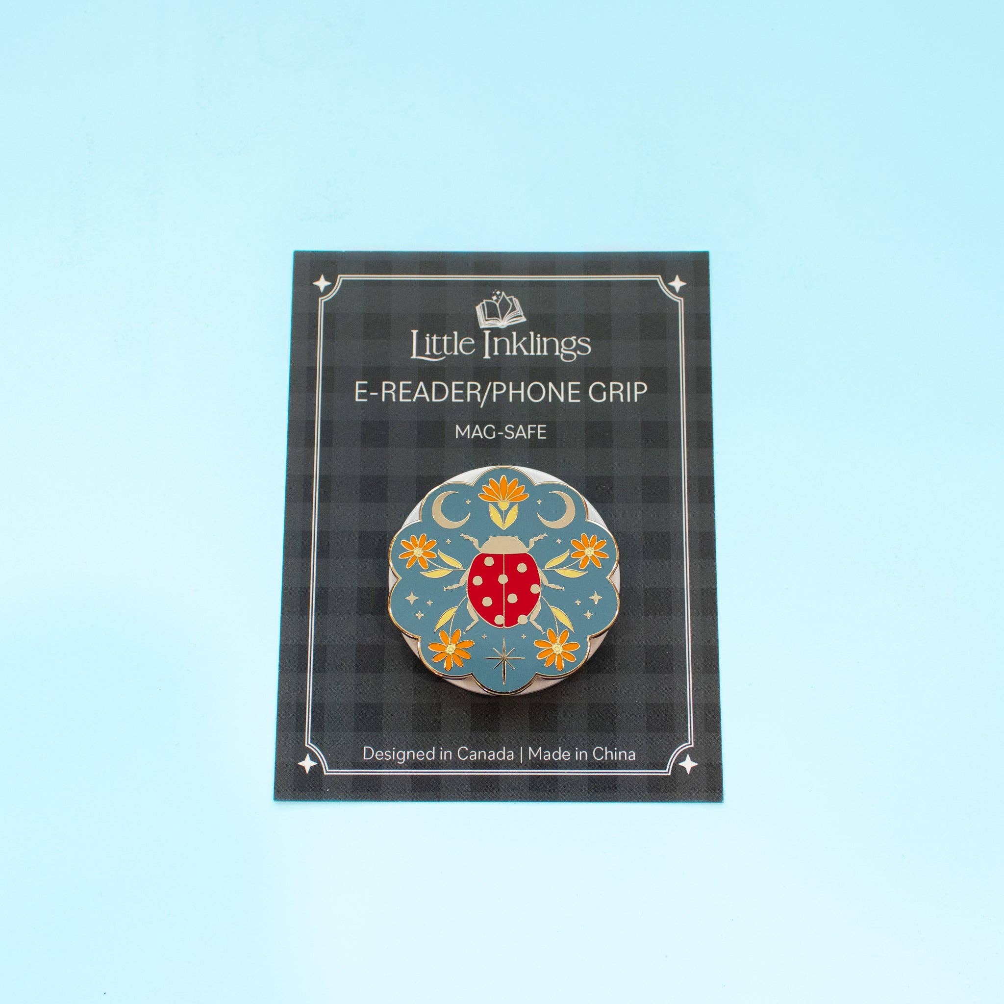 Lavish Ladybug Phone/E-Reader Enamel Grip