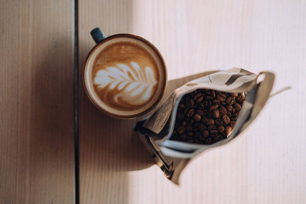 Coffee, One Eye Open Half Caff, Blend, Mexico & Colombia.