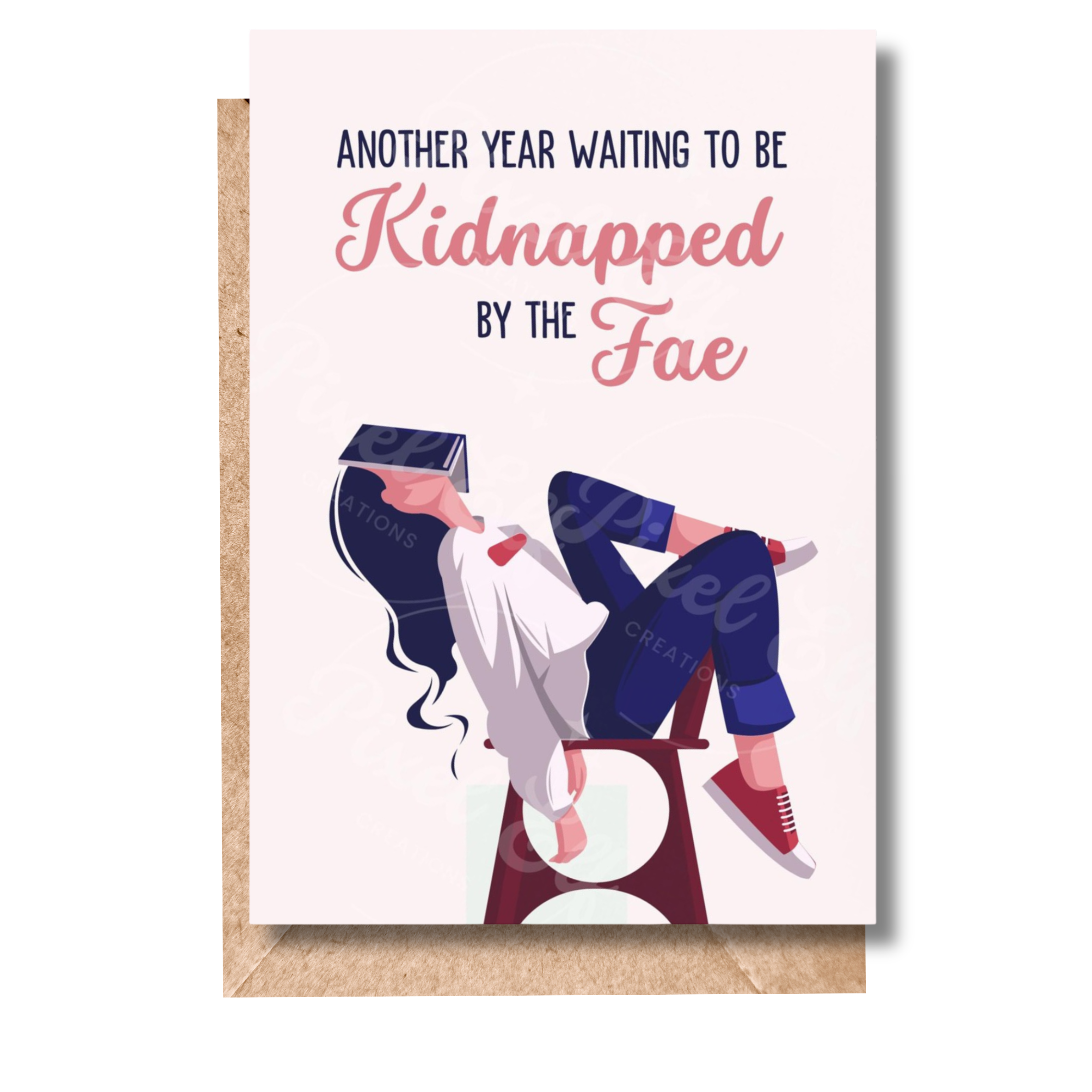 Waiting To Be Kidnapped By The Fae birthday greeting card (light)