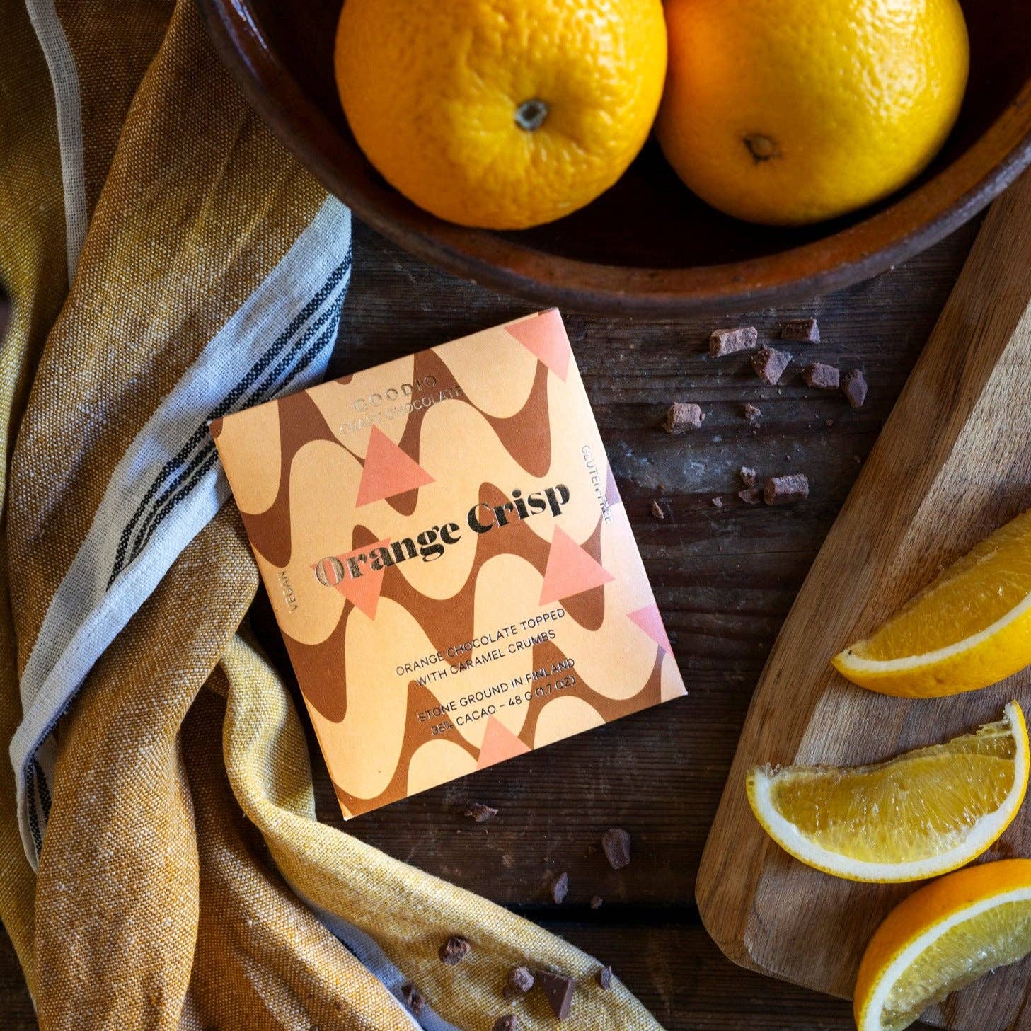 Goodio Chocolate - Orange Crisp Chocolate 35%