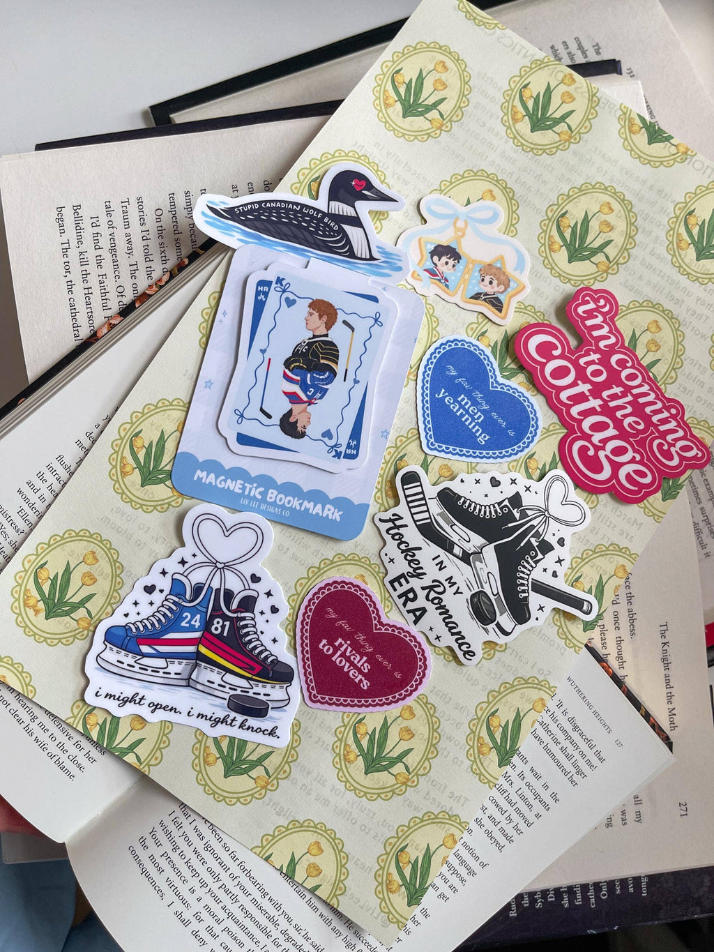 Rivals to Lovers Sticker | Sparkly Maroon Heart