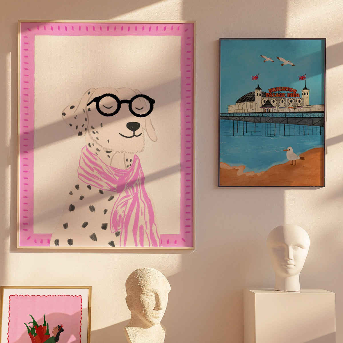 Bookworm Dalmatian Dog Giclée Art Print