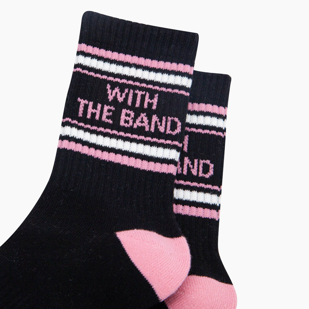 With The Band Organic Cotton Sports Socks in Black