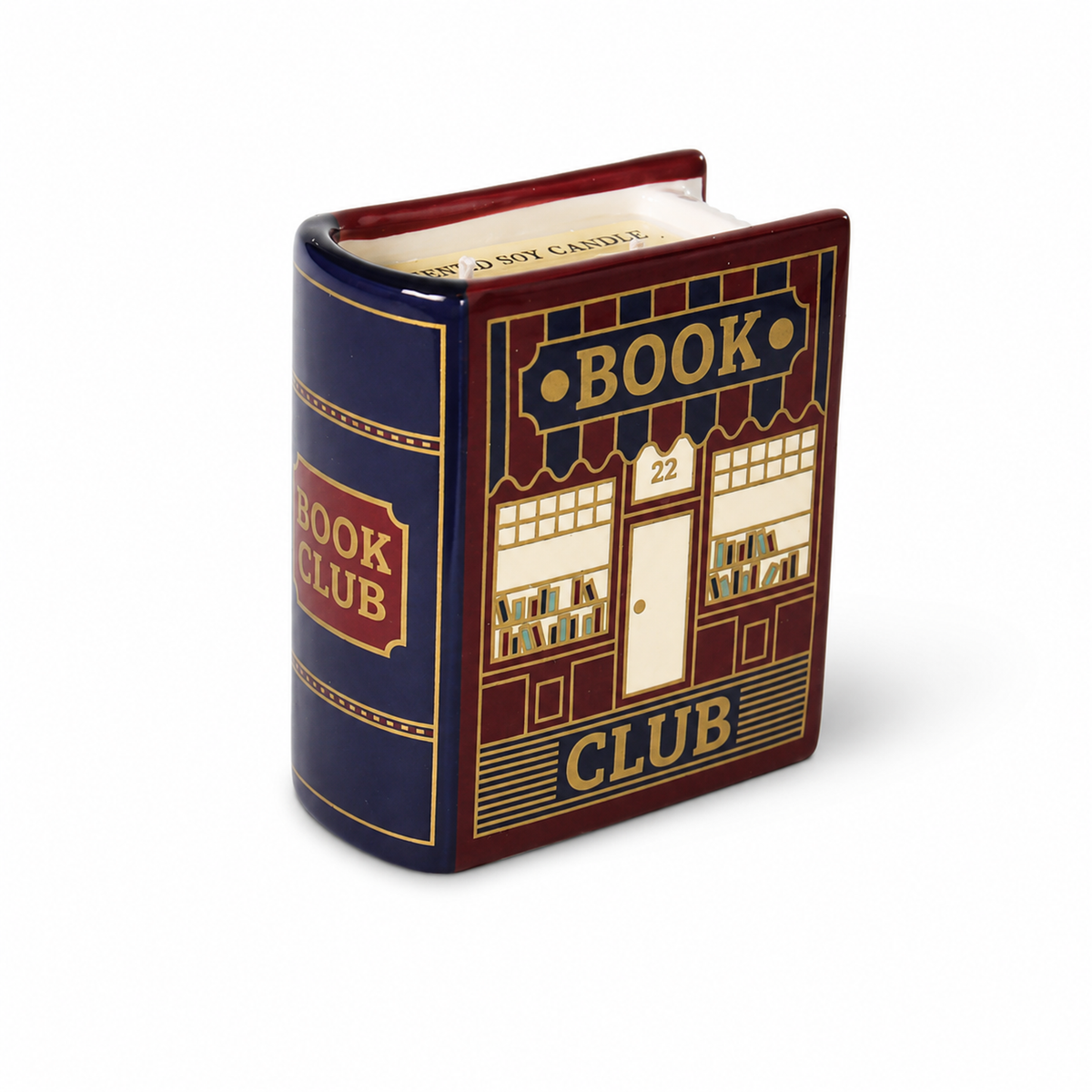 Book Candle 10cm Pulteney Press Book Club