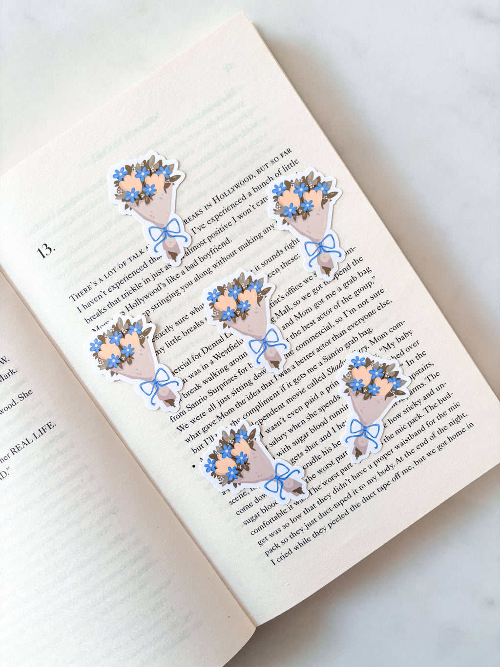 Fleurs on Sunday - Spring Flower Bouquet Sticker