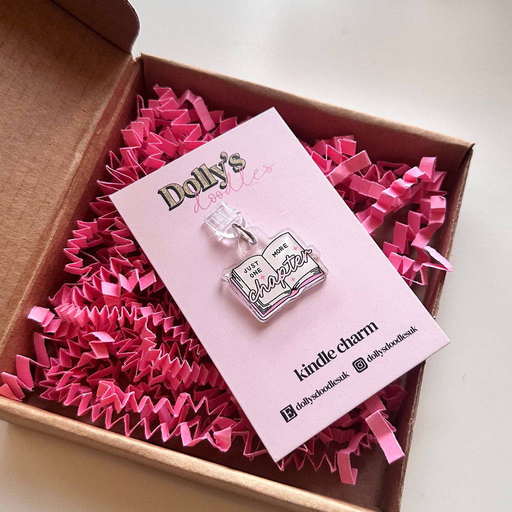 Kindle Charm - Just One More Chapter Pink Book Club Gift