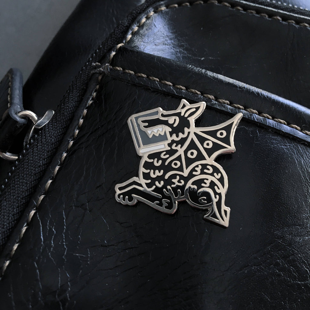 Rather Keen - Book Wyrm Enamel Pin