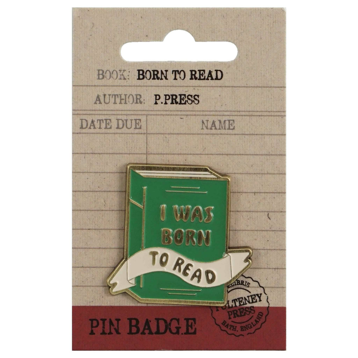 Book Lover Reading Pin - Born to Read