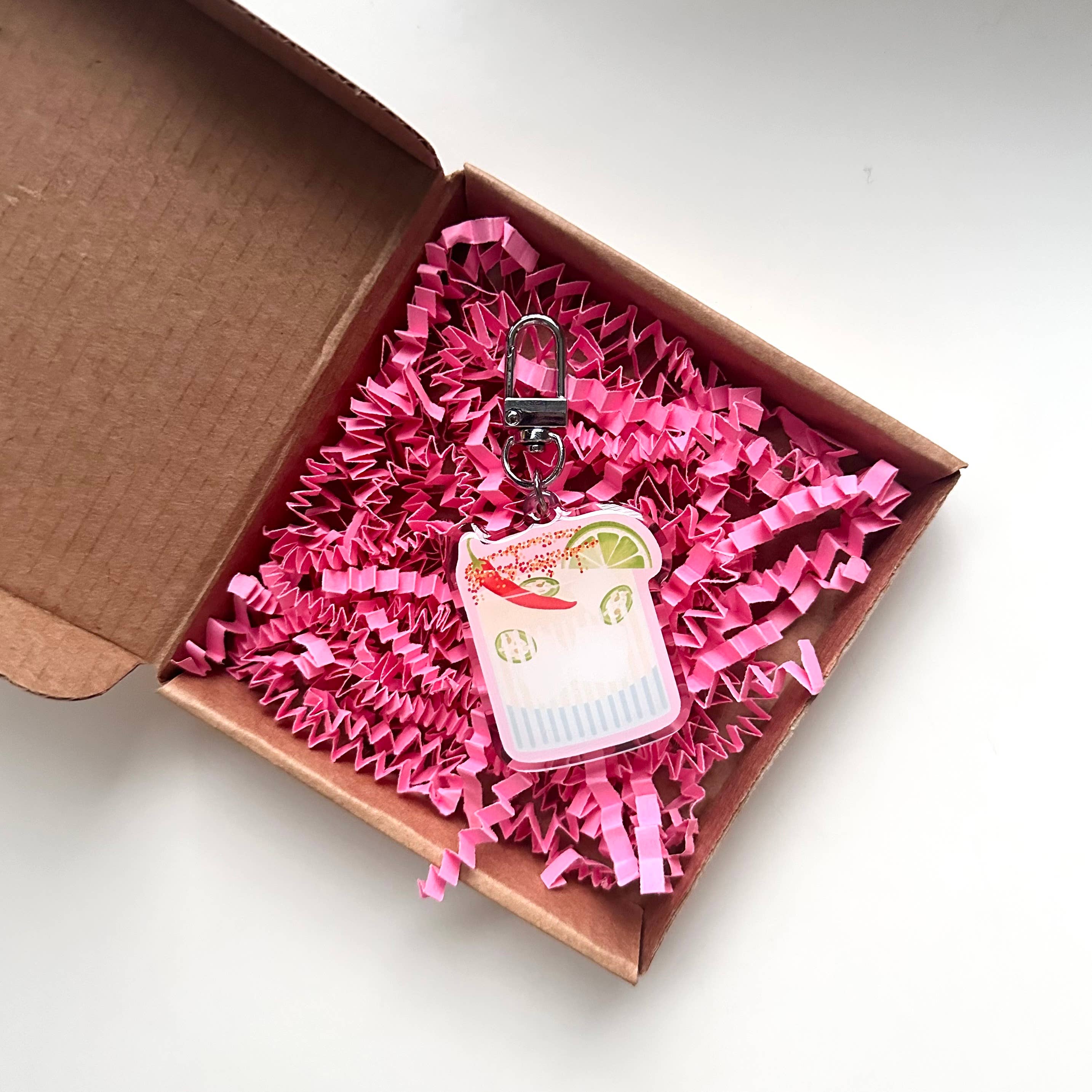 Spicy Marg Keyring Drinks Cocktails Friends Girly Gift