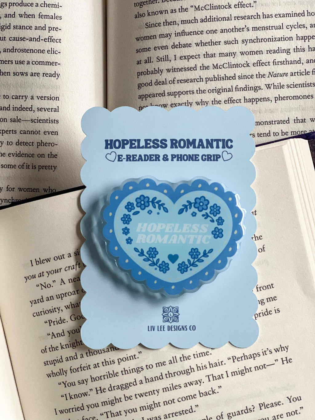 Liv Lee Designs - Hopeless Romantic Kindle & Phone Grip