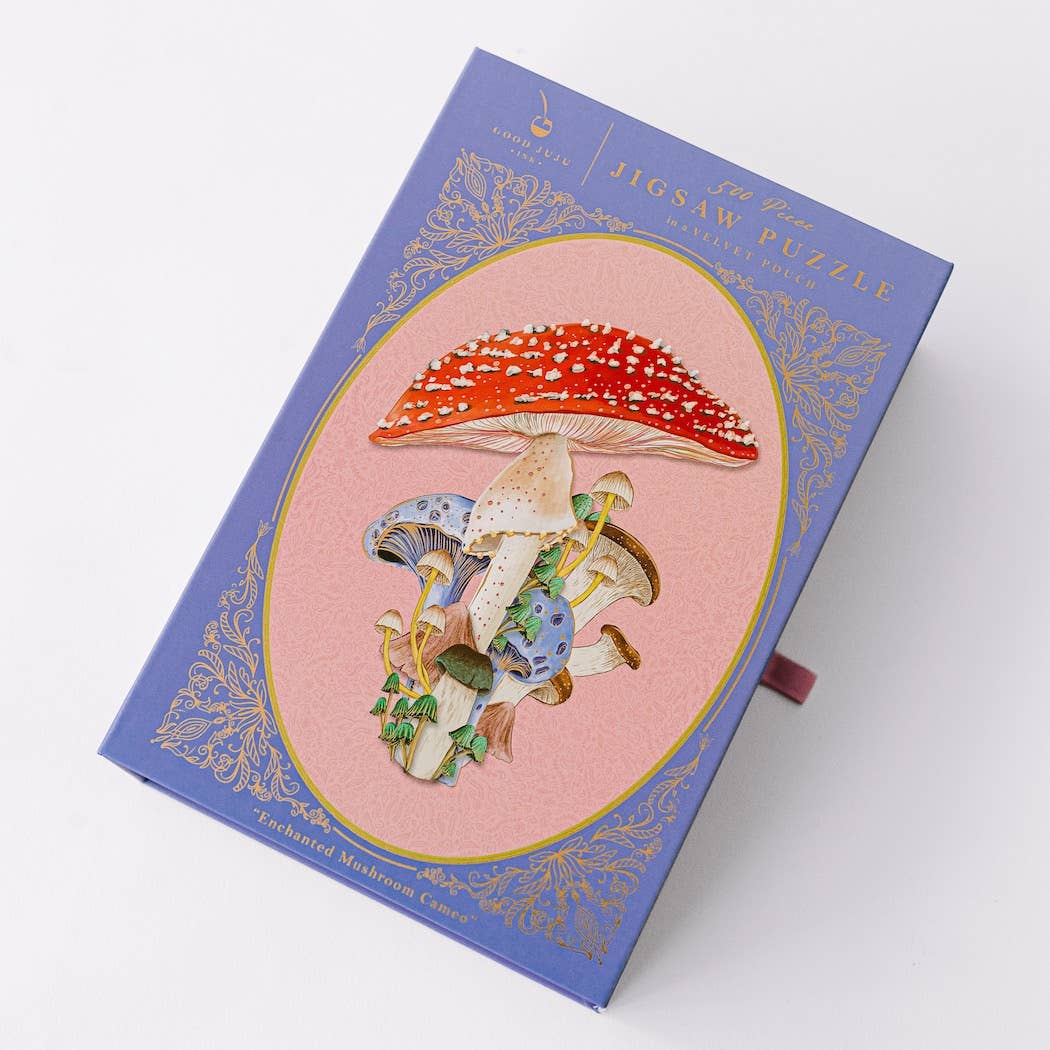 Enchanted Mushroom Cameo 500-Piece Puzzle