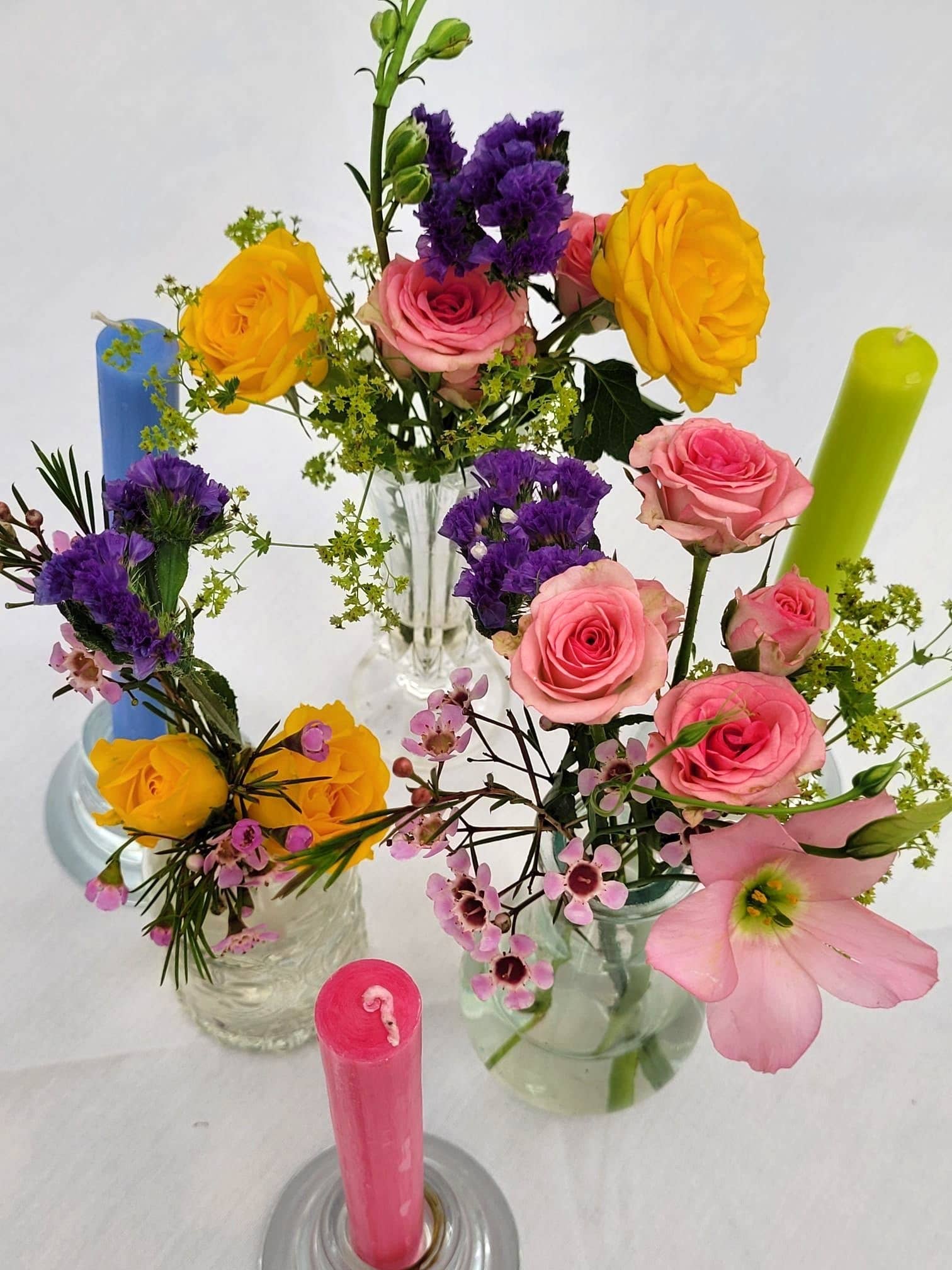 Orange 8 inch Dinner Candles x 20