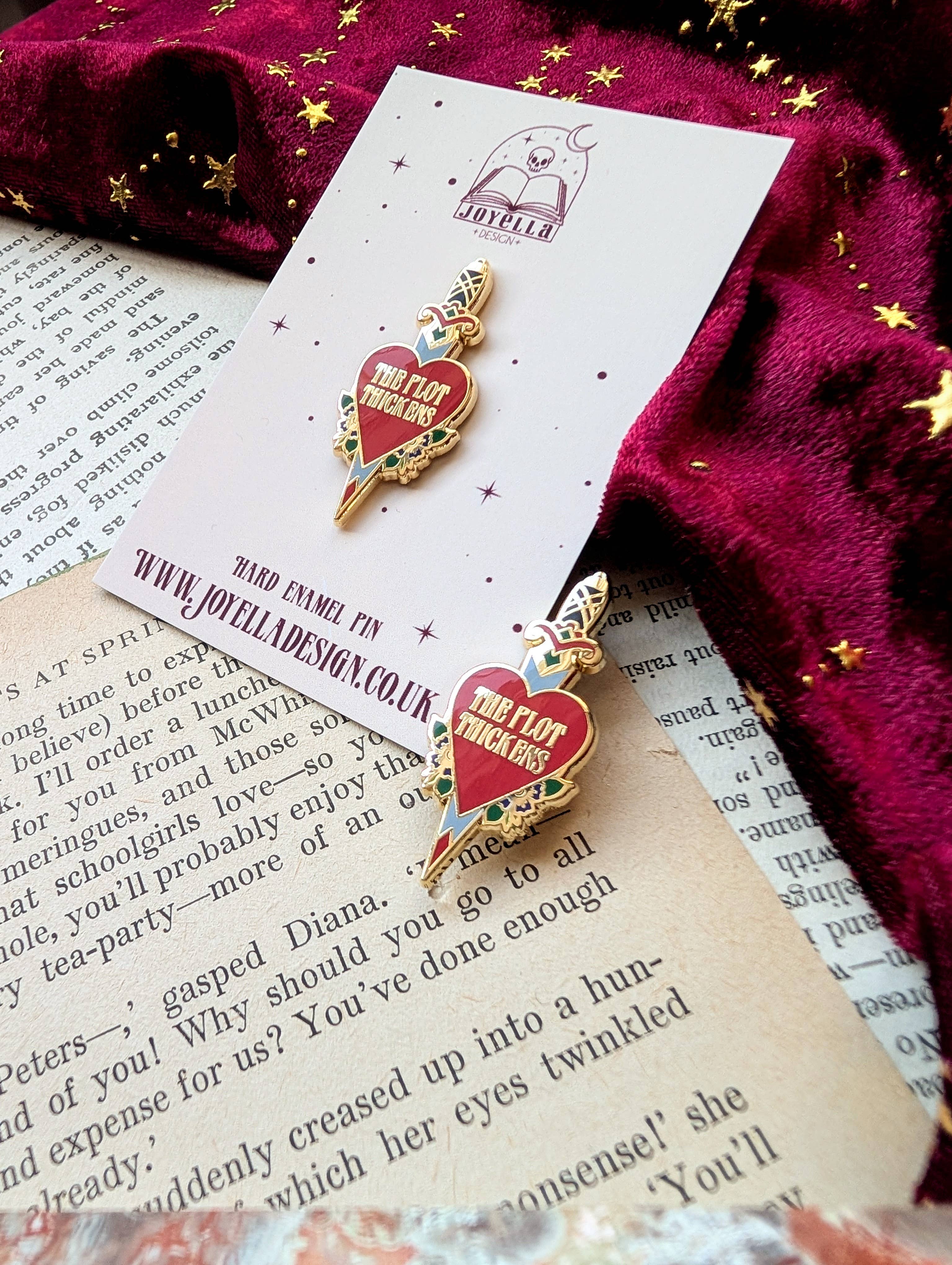 Joyella Design - The Plot Thickens Dagger Enamel Pin