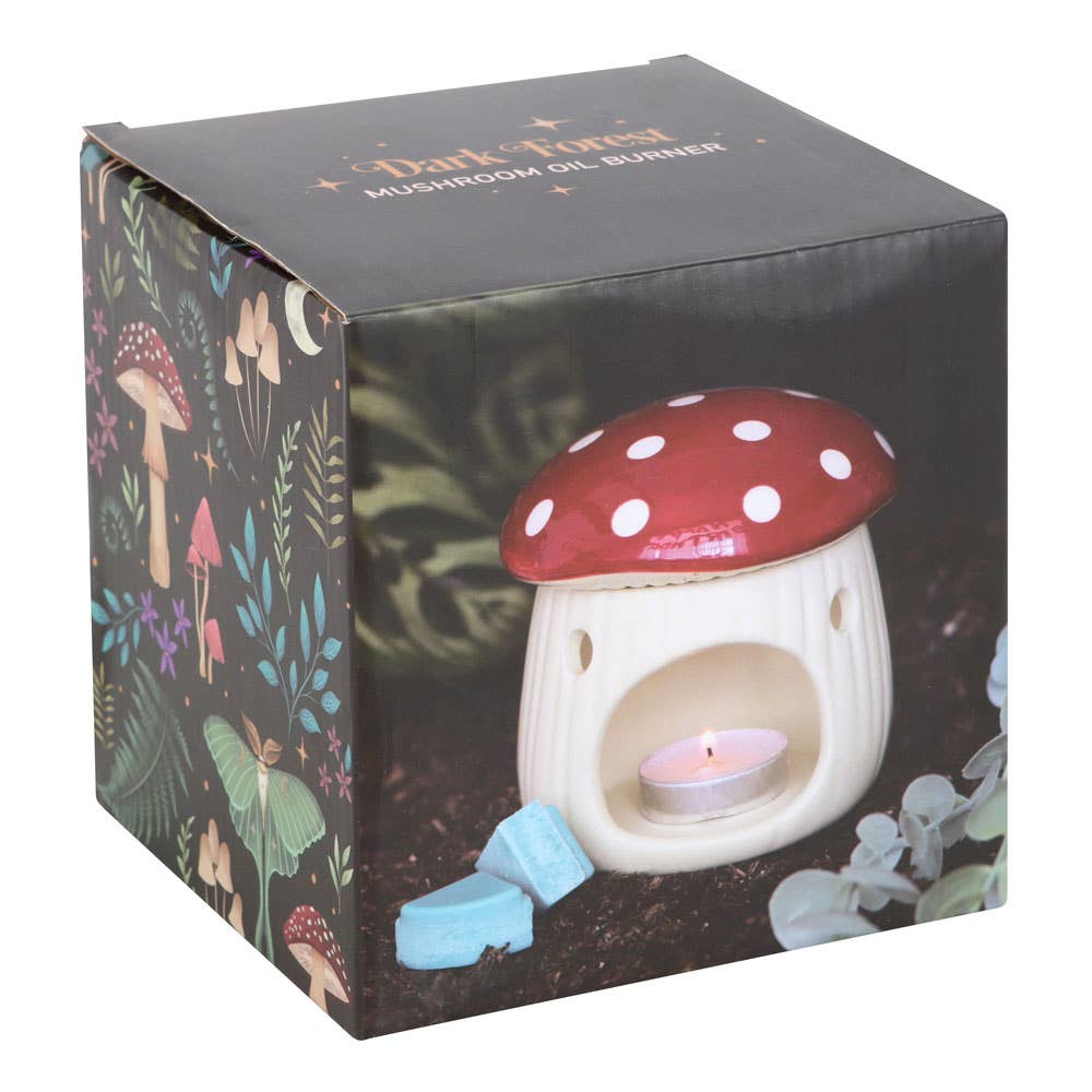 Mushroom Wax Burner (red)