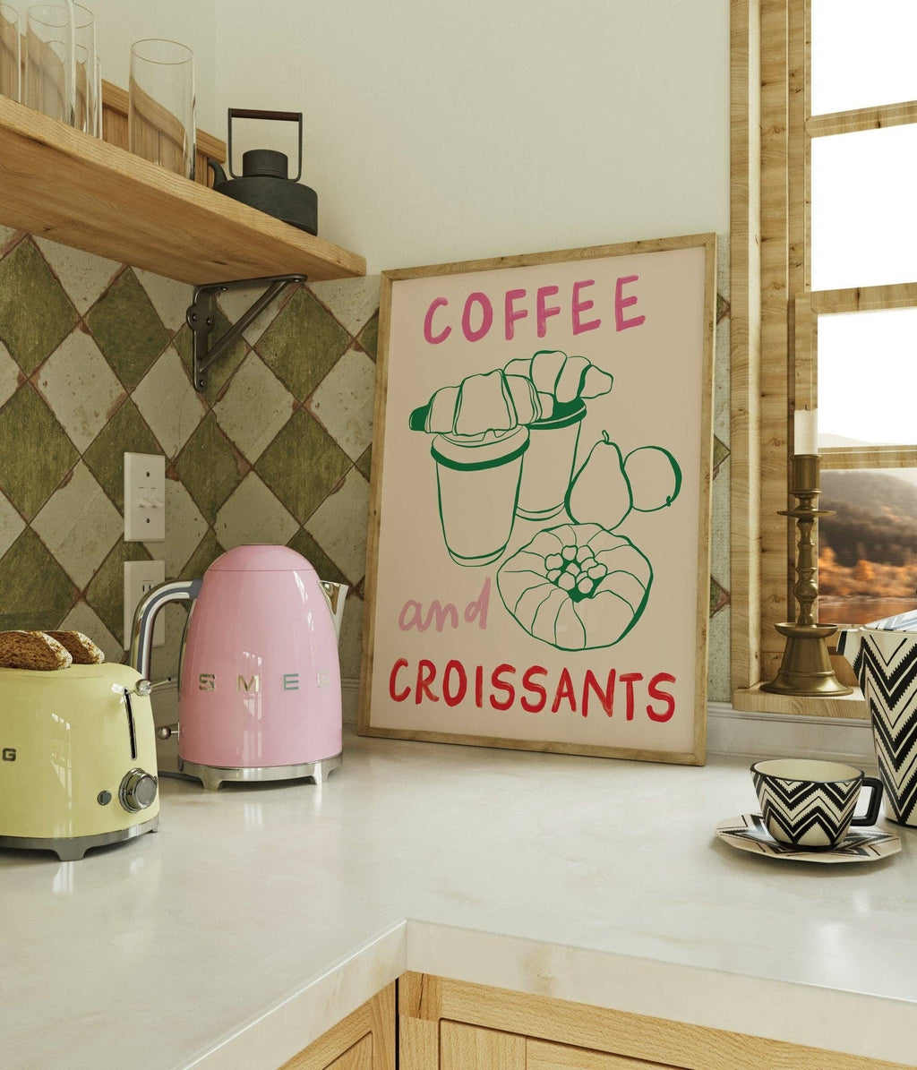 Moonshine Prints - Coffee & Croissants Print