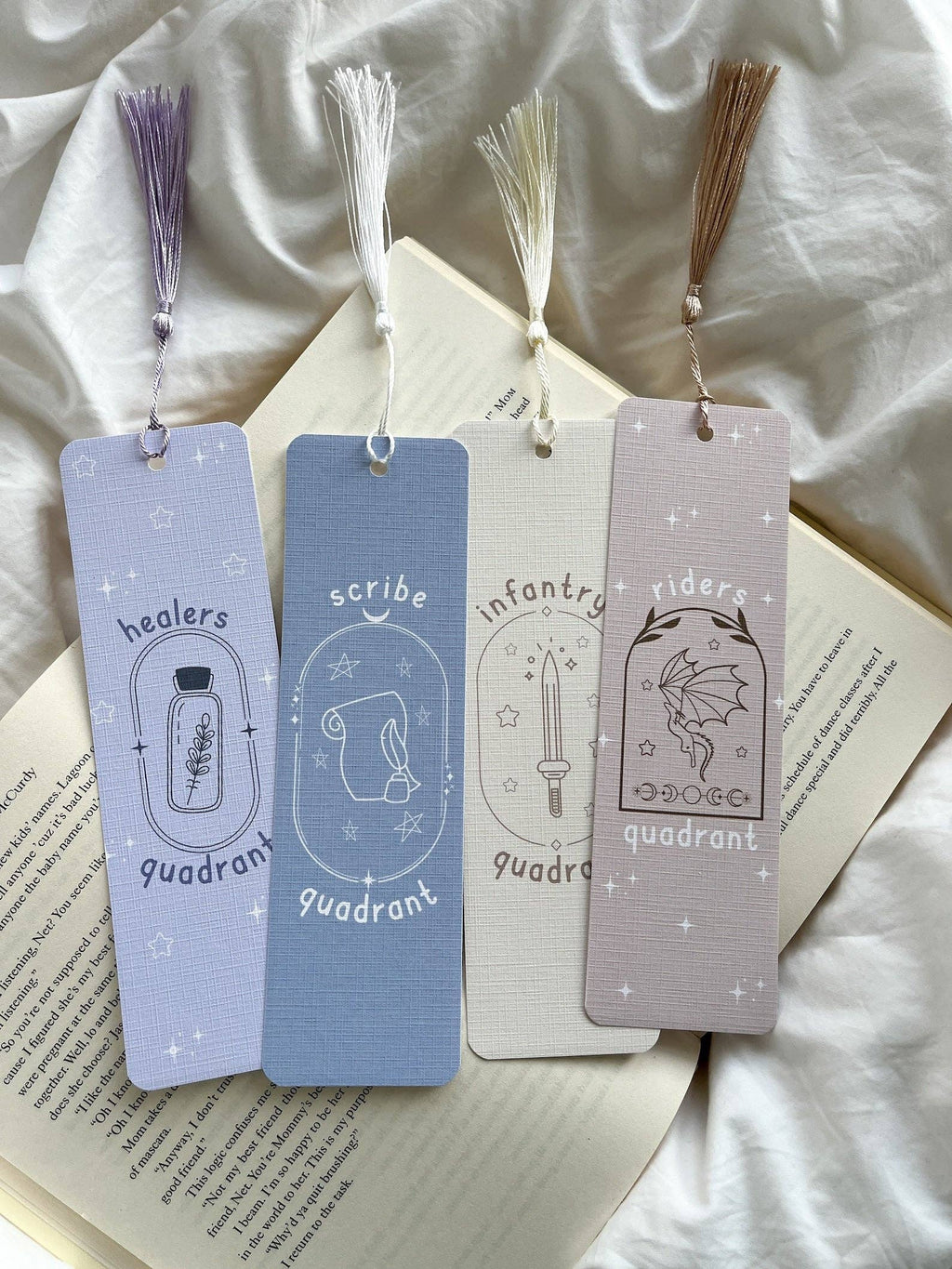 Dragons Quadrant Bookmarks |  Fantasy Bookmarks