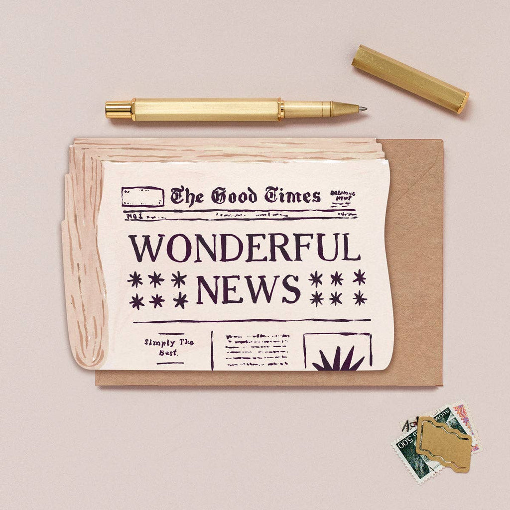 Newspaper Congratulations Card | Celebration Cards