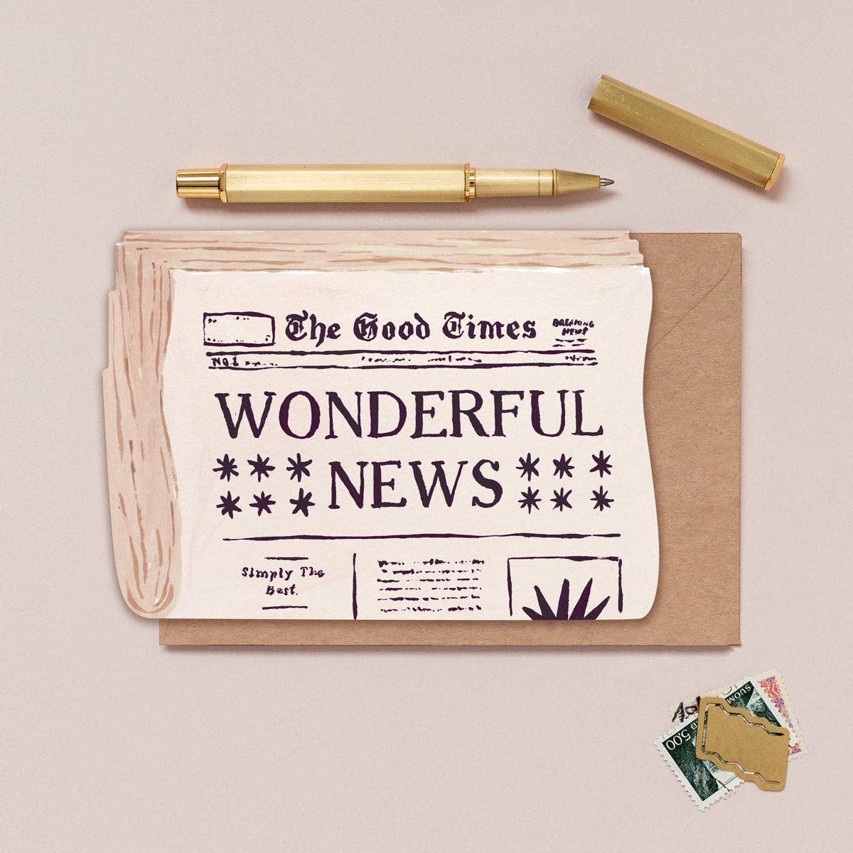 Newspaper Congratulations Card | Celebration Cards