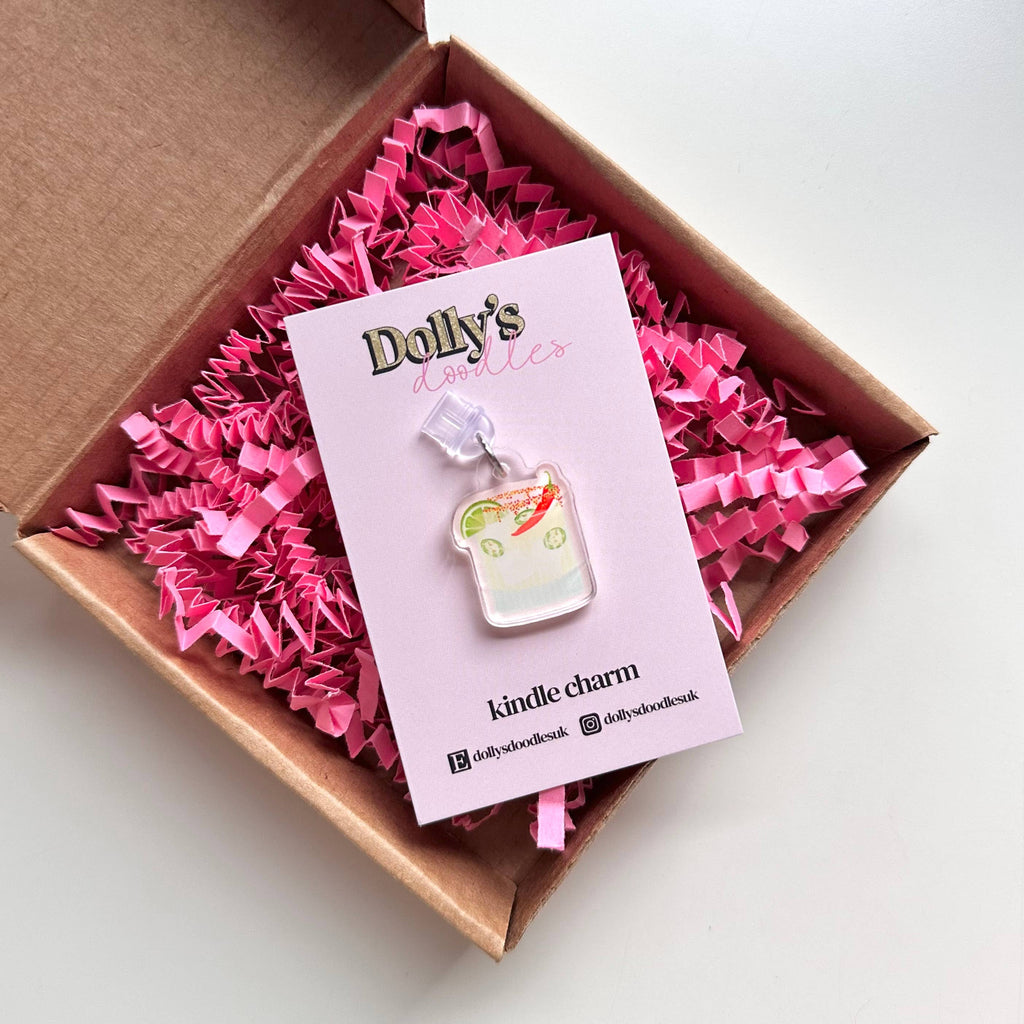 Kindle Charm - Spicy Marg Margarita Book Club Reading Gift