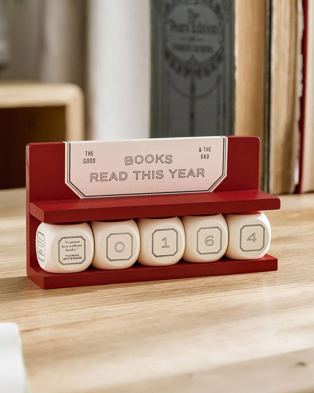 The Reading Room Wooden Book Counter