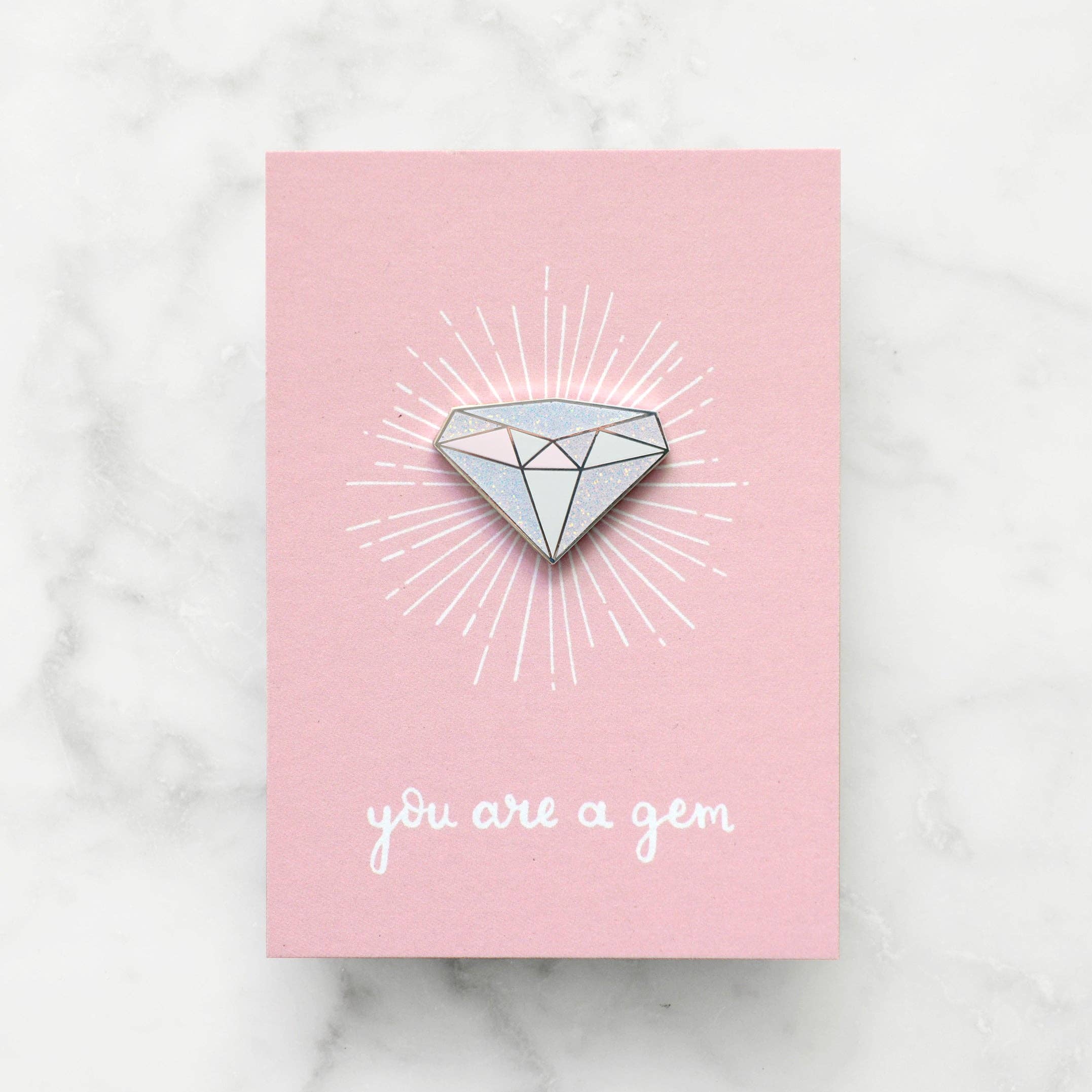 Alphabet Bags - Diamond Gemstone Pin