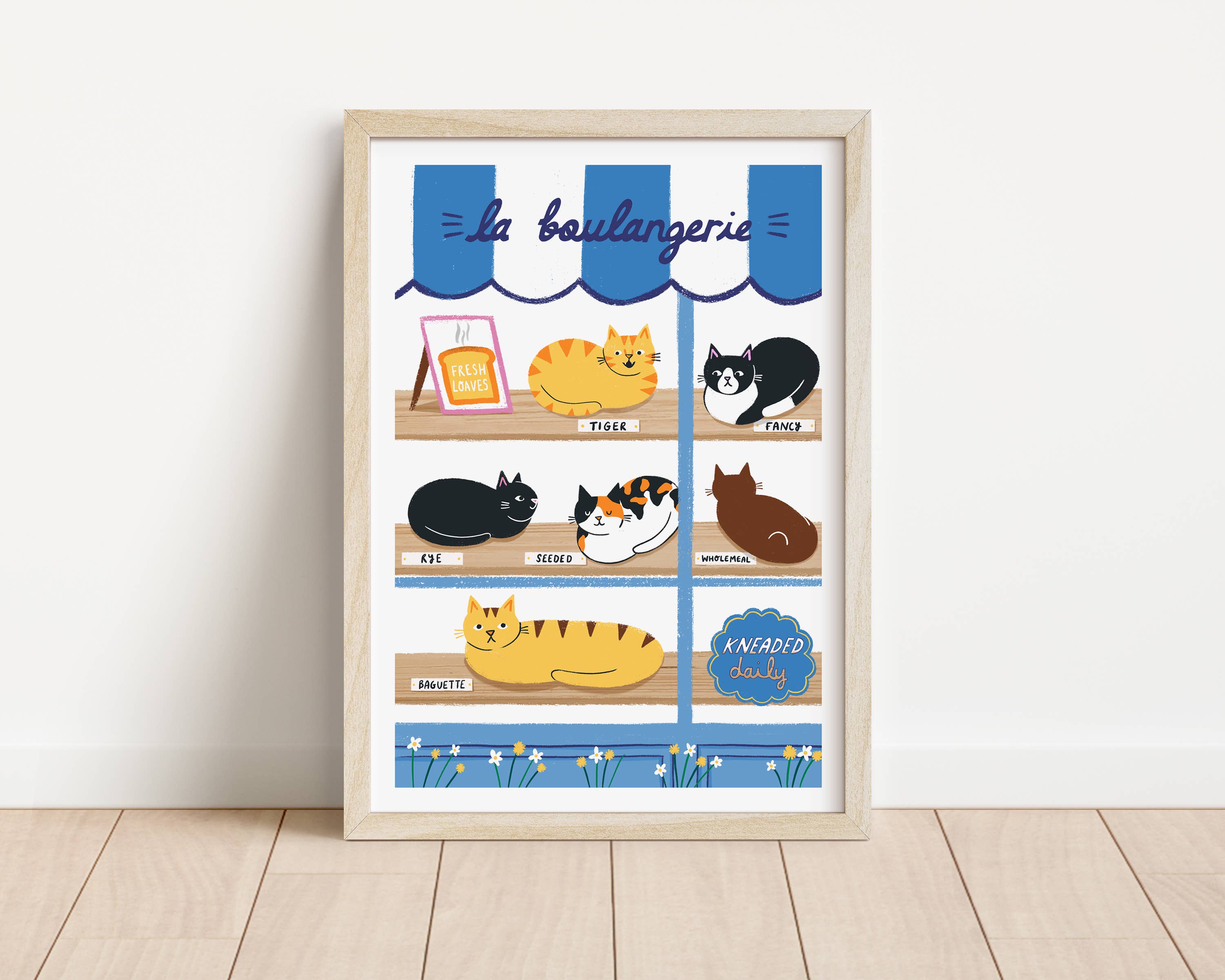 Nat Ellis Illustrations - La Boulangerie A4 Heavyweight Art Print