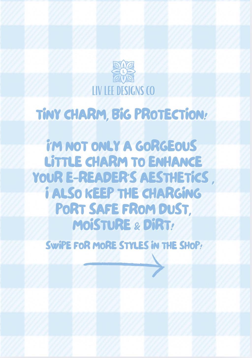 Witchling & Princeling E-Reader Charm Dust Plug