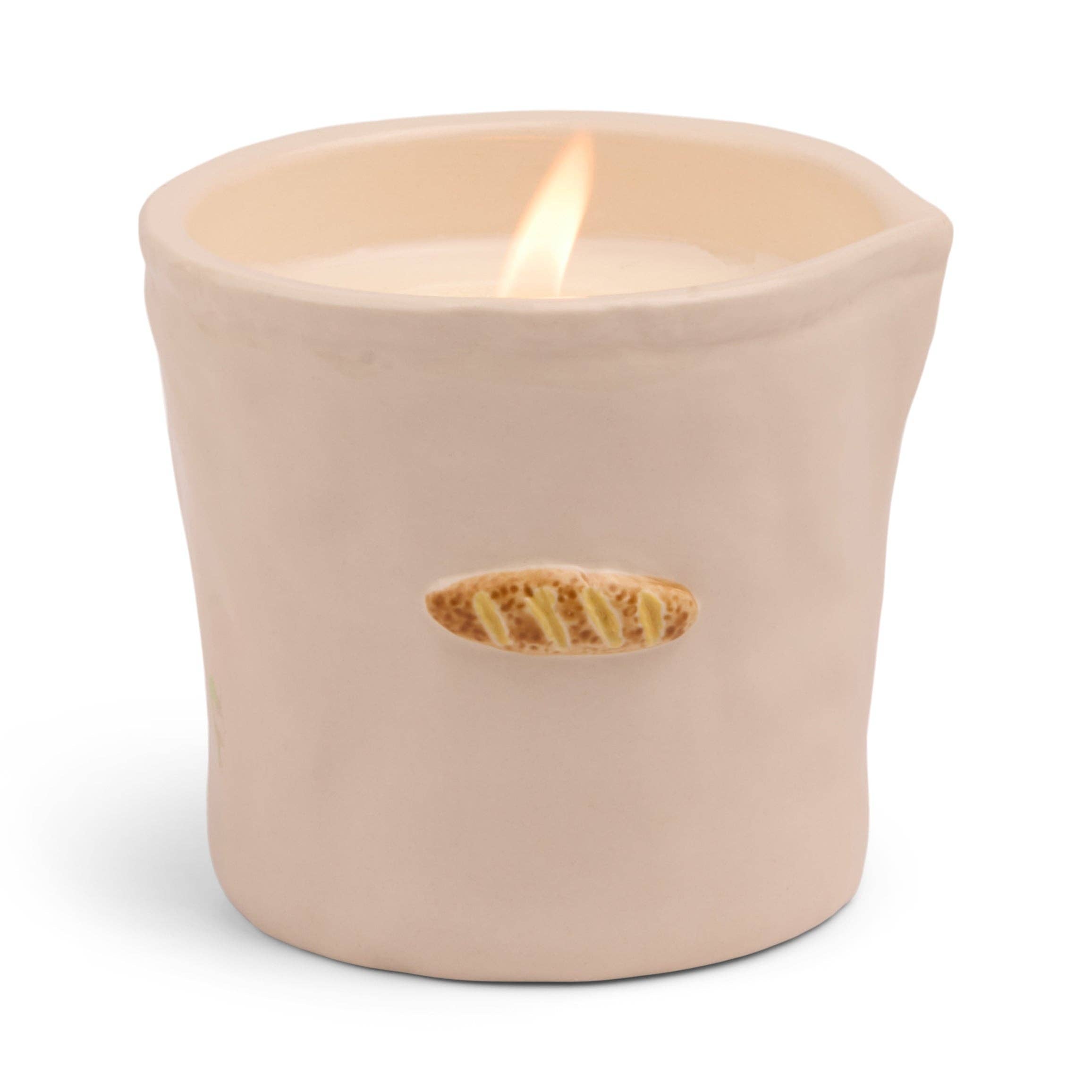 Bistro 8oz/226g French Baguette Embossed Ceramic Candle - Rosemary Thyme Boxed