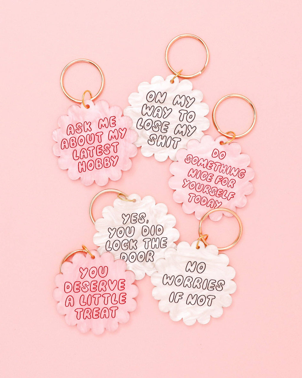 Laura Oh - yes you did lock the door Acrylic keyring