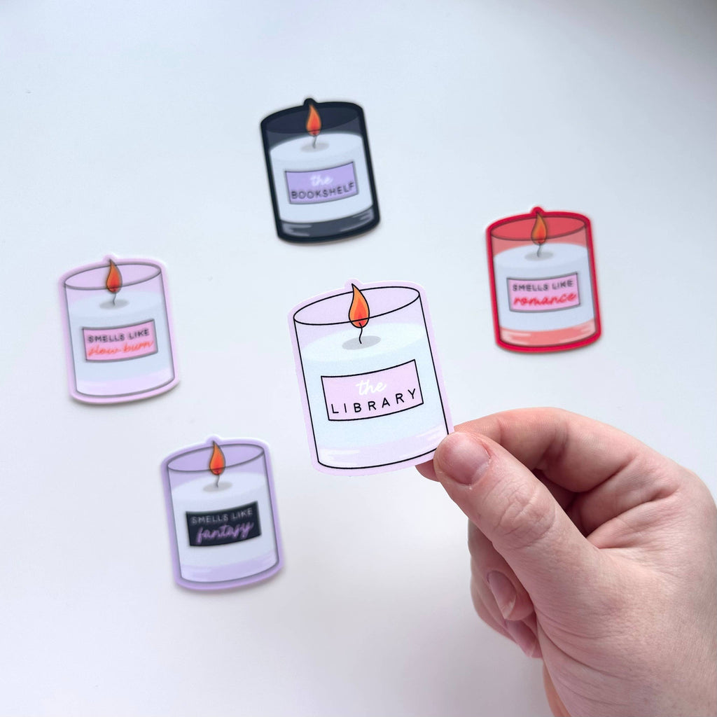 Matte Sticker | Candle Romance Fantasy Reading Book Club