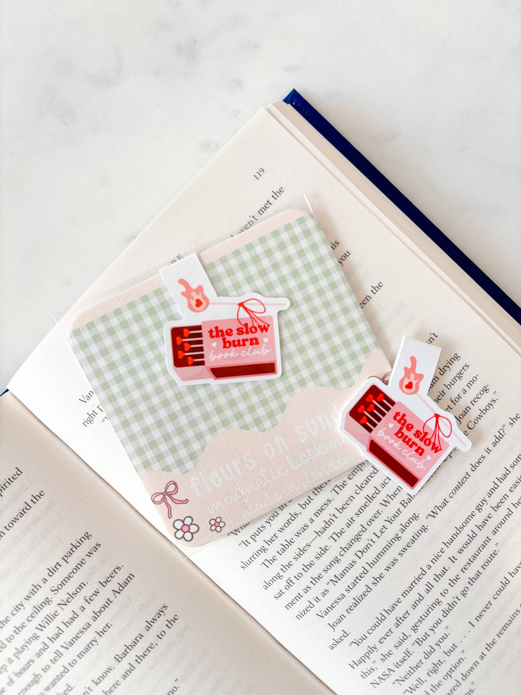 Fleurs on Sunday - Slow Burn Book Club Magnetic Bookmark
