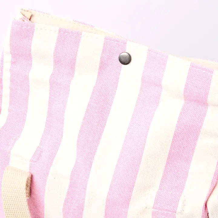 Hampstead Lunch Bag in Sherbet Stripe Cotton Canvas