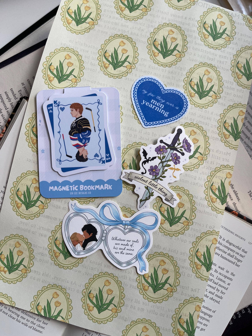 Violet Dragons Romantasy Sticker | Fantasy Romance Decal