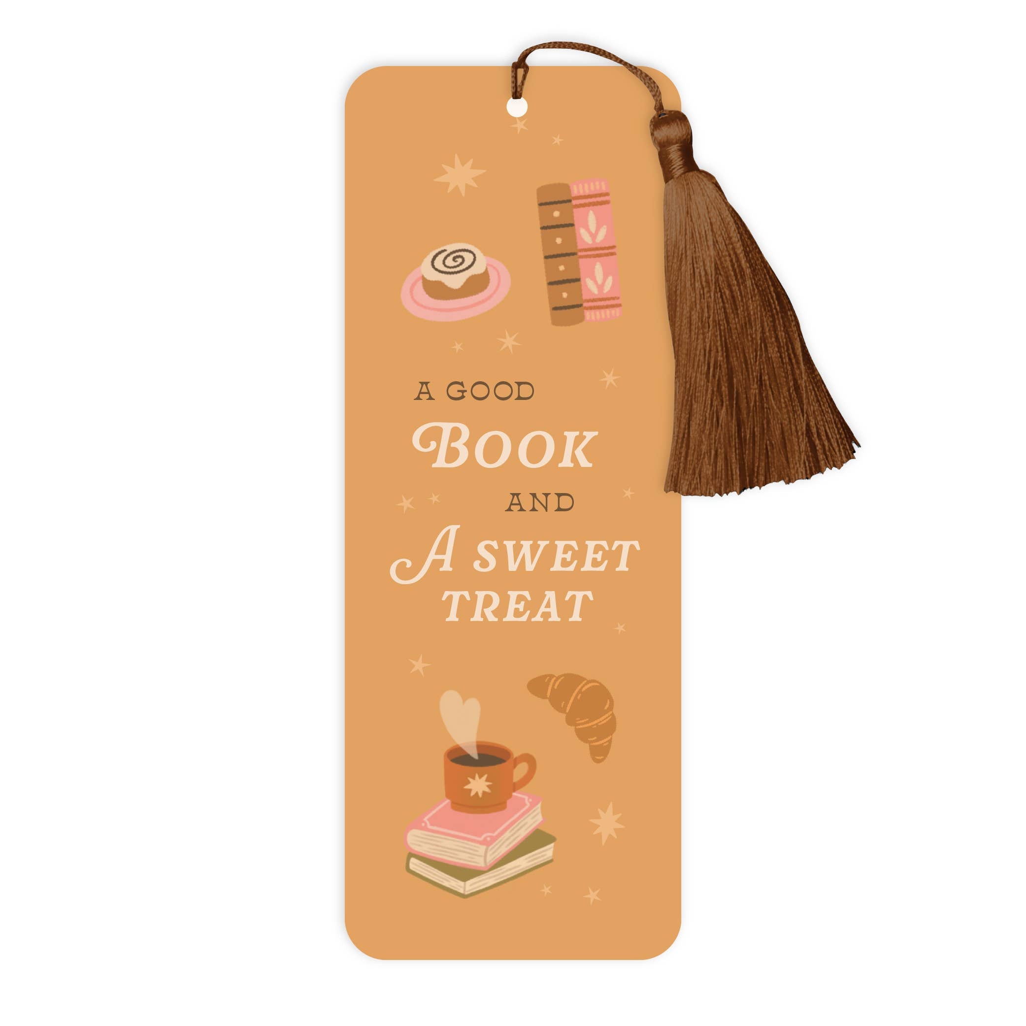A Good Book & a Sweet Treat Bookmark with Tassel – Cosy Gift