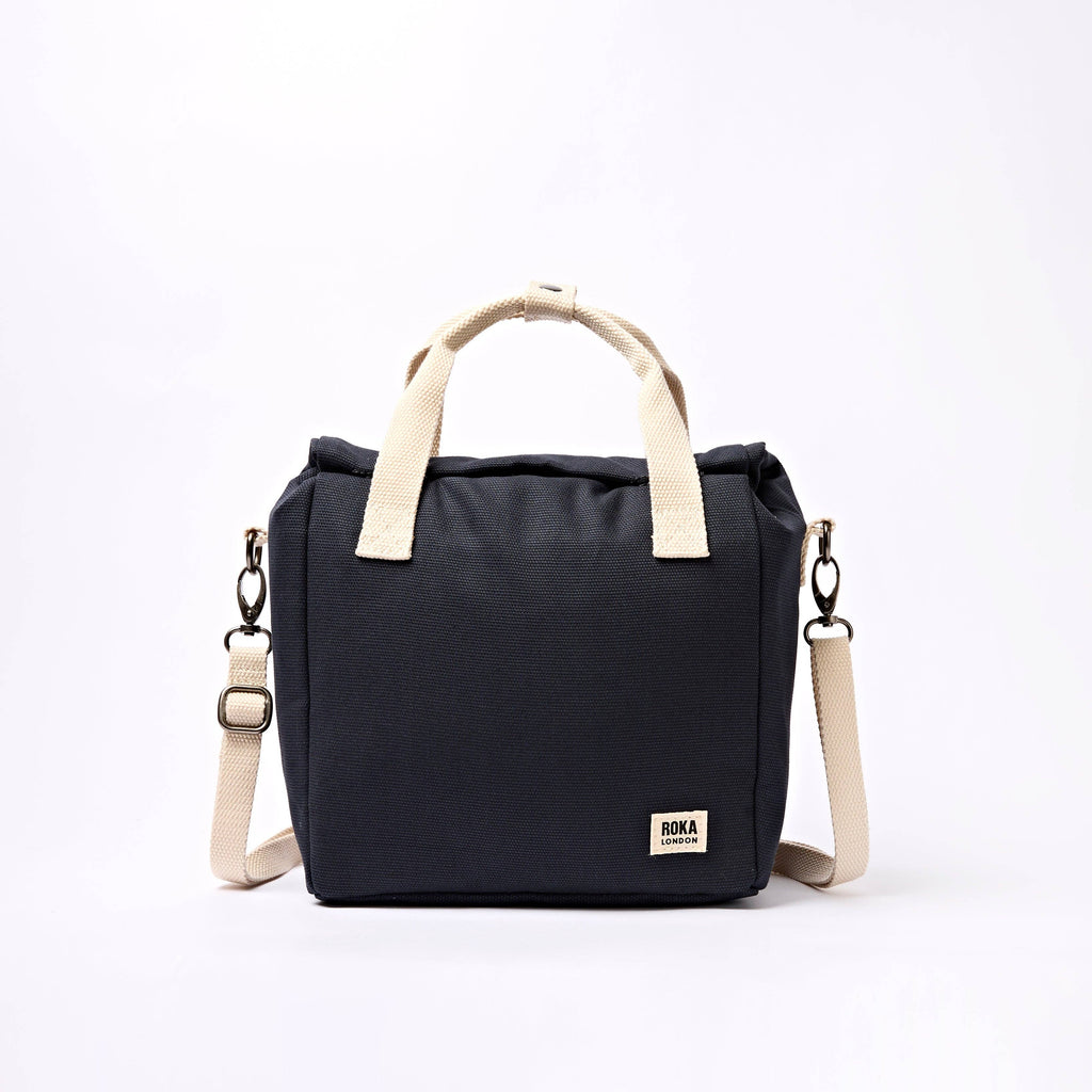 Hampstead Lunch Bag in Smoke Cotton Canvas