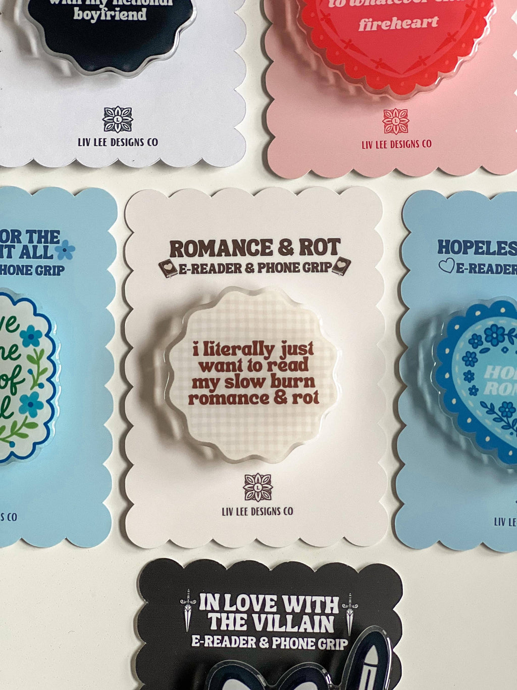 Liv Lee Designs - Romance & Rot Kindle & Phone Grip