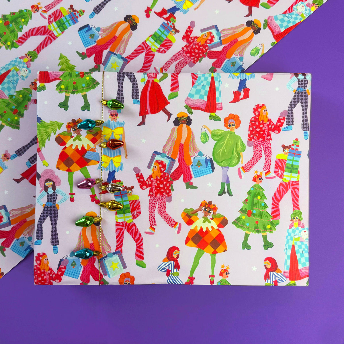12 Slays Of Christmas Flat Wrap