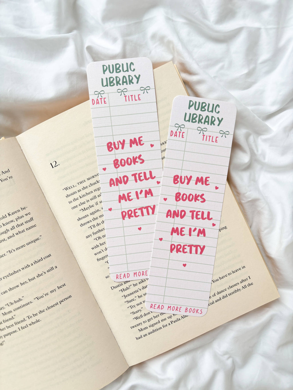 Vintage Library Card Bookmark | Buy Me Books