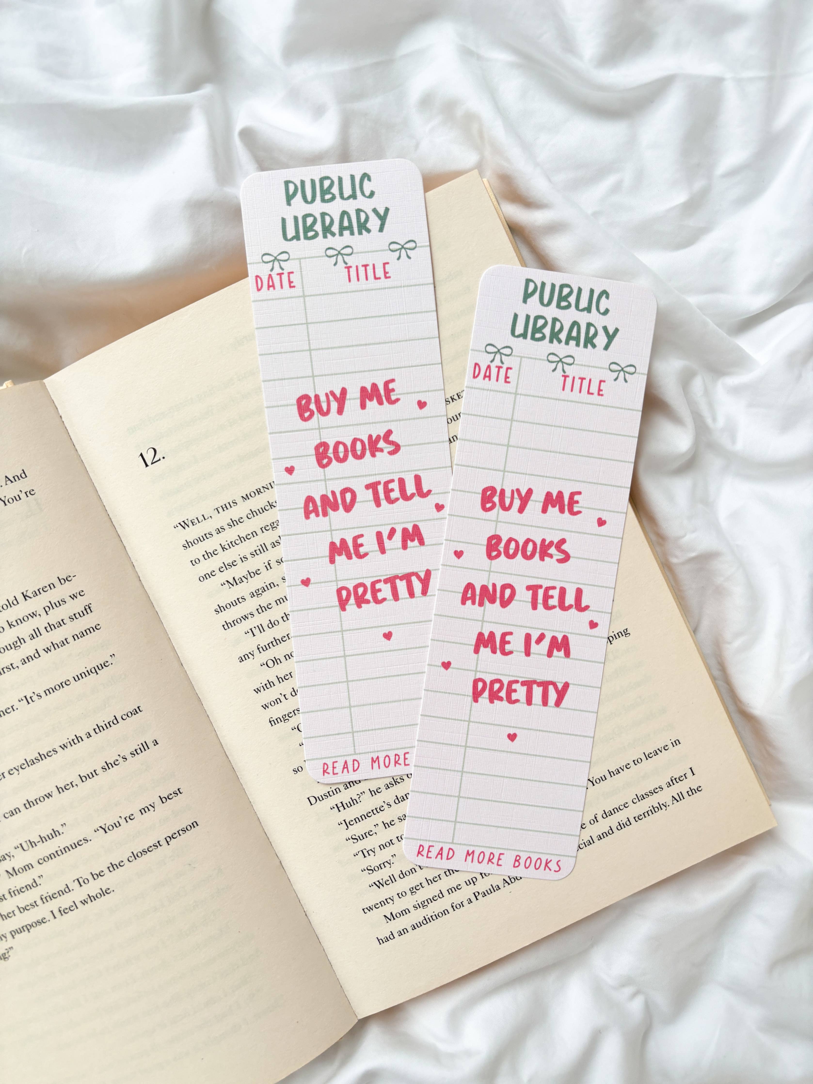 Vintage Library Card Bookmark | Buy Me Books