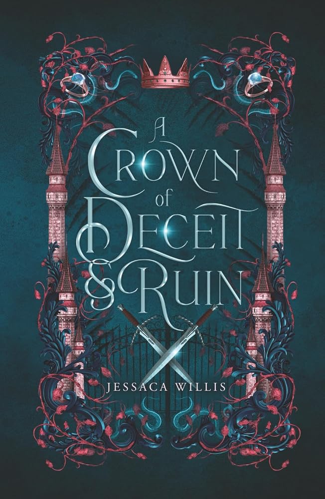 A Crown of Deceit & Ruin: Sapphic Fantasy Romance (The Cursed Kingdoms of Grimtol) cover image